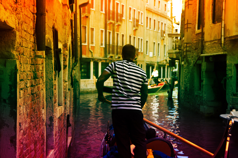 Gondola-Fahrer in Venedig