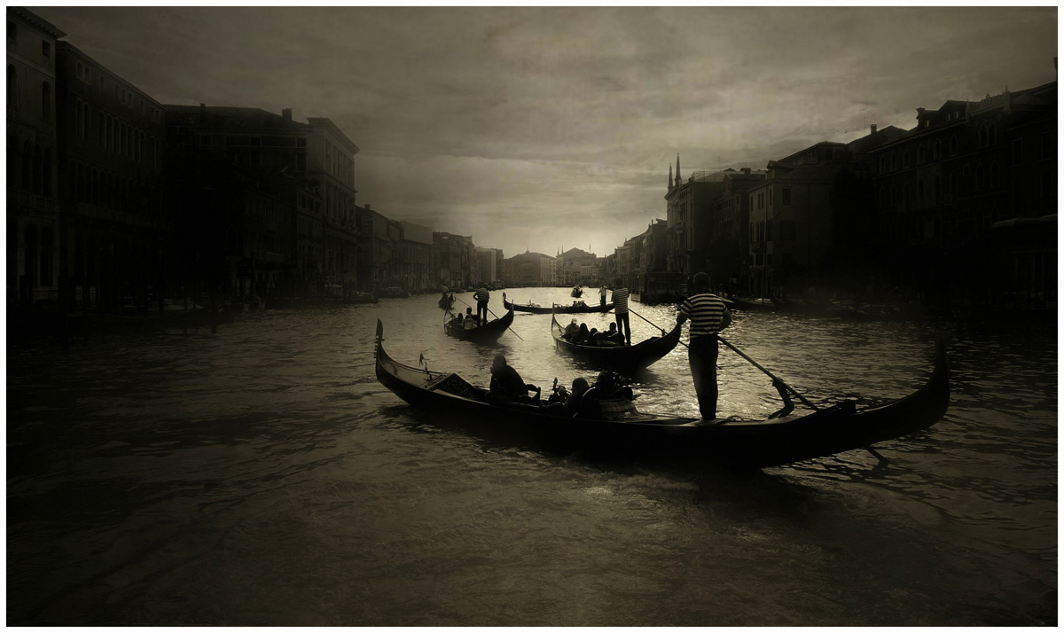 gondole nel canal grande