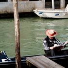 Gondoliere am Hospitale in Venedig