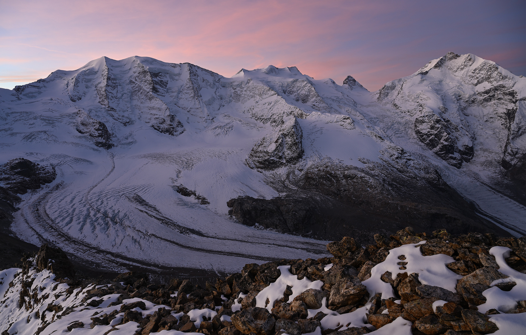 "Good Morning" - Morgenstimmung im Bernina Massiv