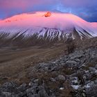 Goodbye pink light-landscape in castelluccio#1