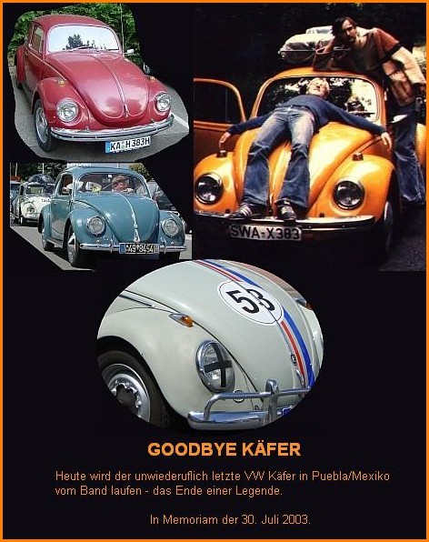 Goodbye VW Käfer