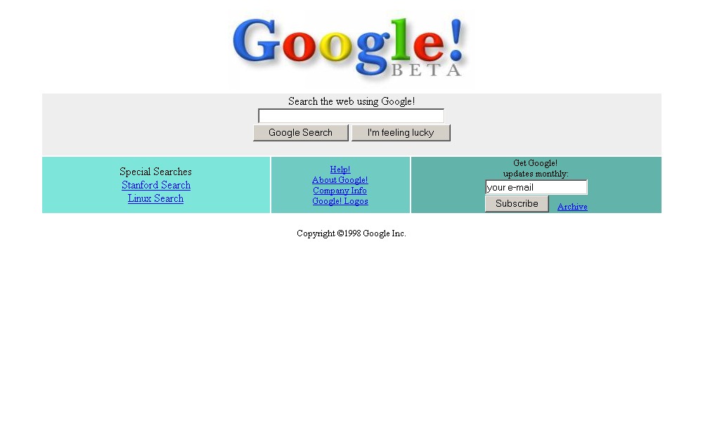 Google 1998