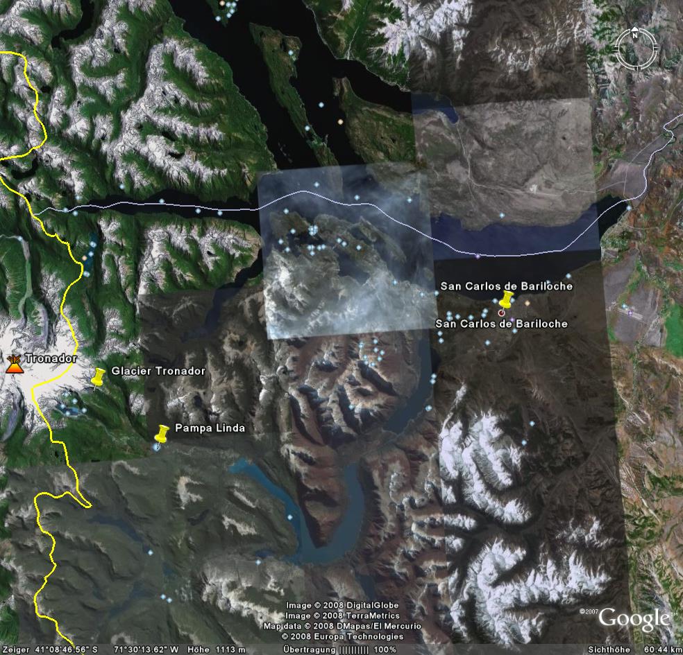 Google Earth- Glacier Tronador