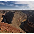 Goosenecks State Park - Die mittlere Schleife, Blick vom Aussichtspunkt