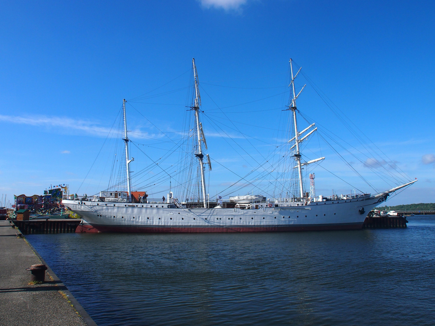 Gorch Fock 1 im Hafen von Stralsund