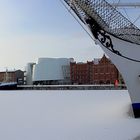 Gorch Fock 1 im Hafen von Stralsund