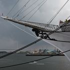 Gorch Fock 1 und Rügenbrücke