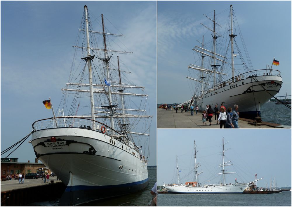 gorch fock I in stralsund . .