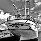 Gorch Fock im Hafen von Stralsund