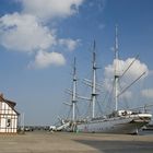 Gorch Fock im Hafen von Stralsund