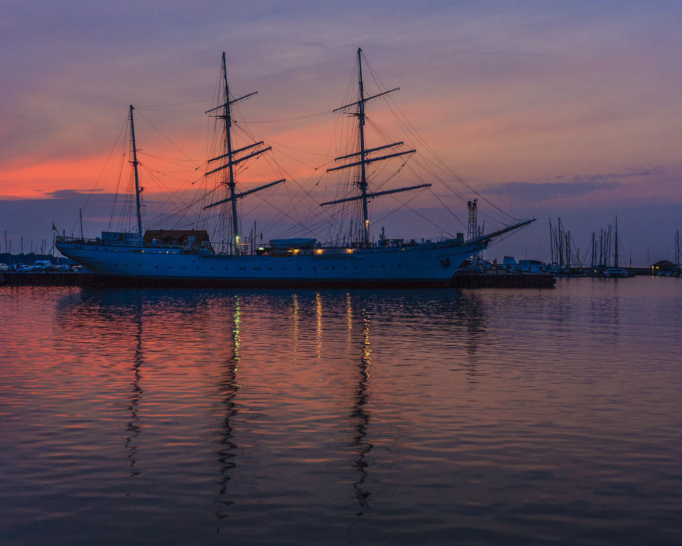 Gorch Fock im Stralsunder Hafen