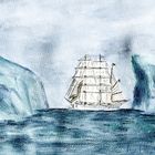 gorch-fock passiert vor Neufundland Eisberge