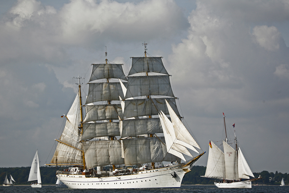 Gorch Fock unter Vollzeug.