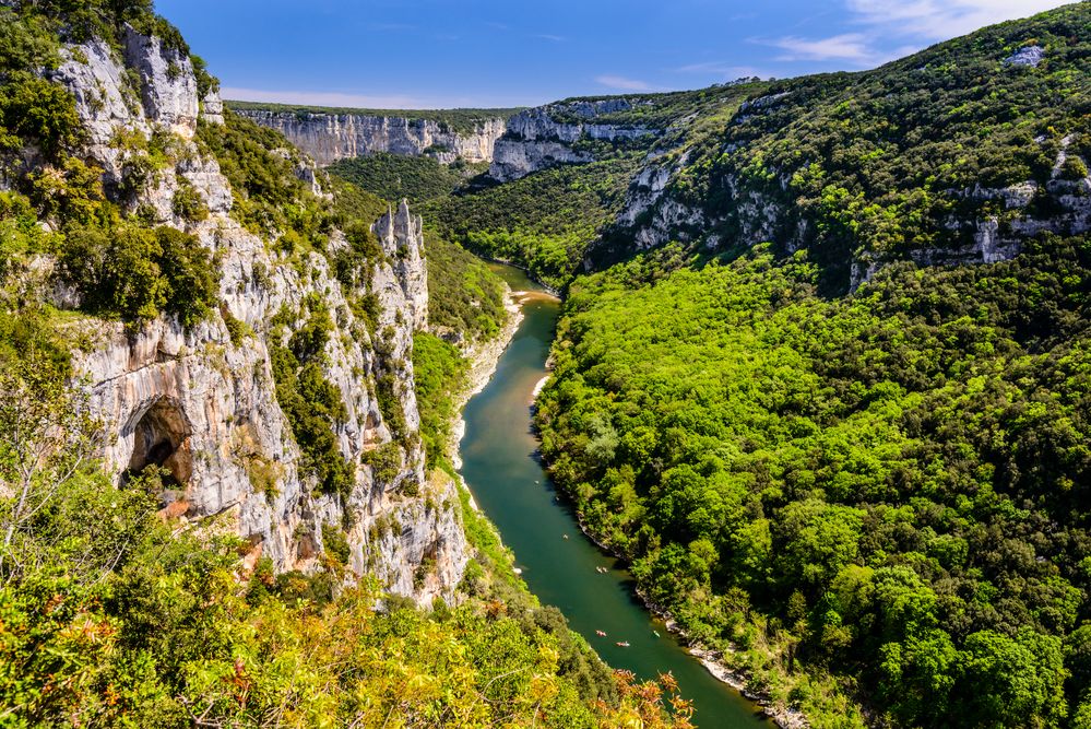 Gorges de l’Ardèche, Rhône-Alpes, Frankreich