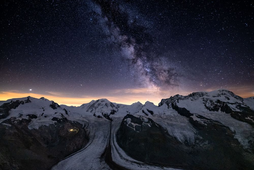 Gorner glacier and the milky way II