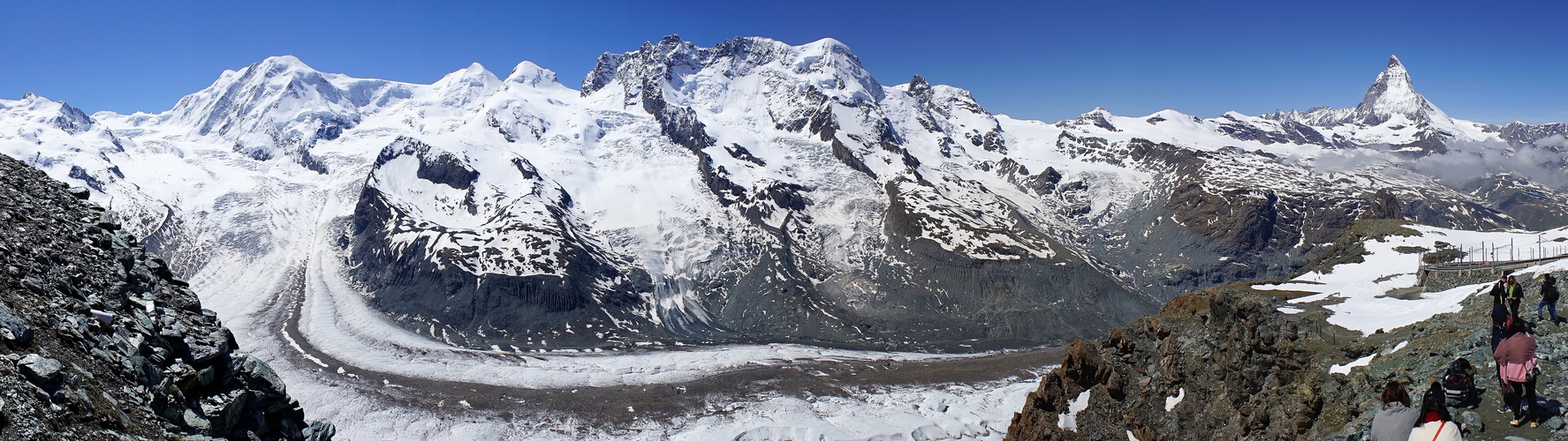 Gornergletscher mit Matterhorn