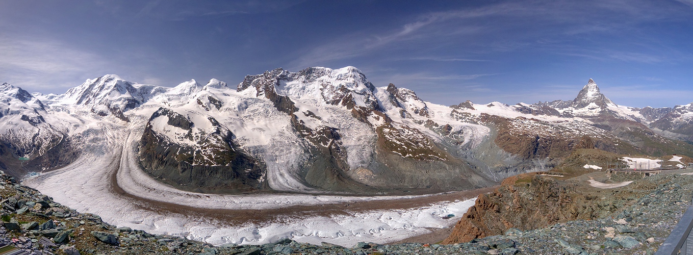 Gornergletscher mit Matterhorn