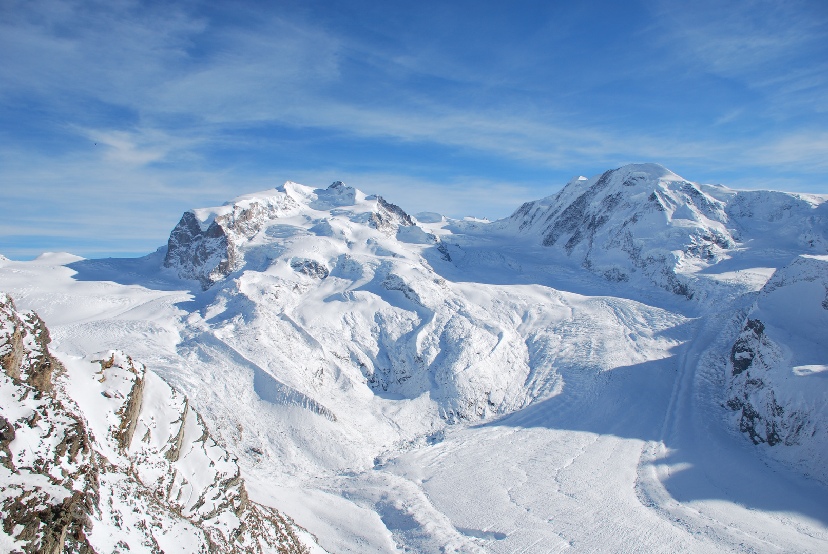 Gornergletscher und Grenzgletscher