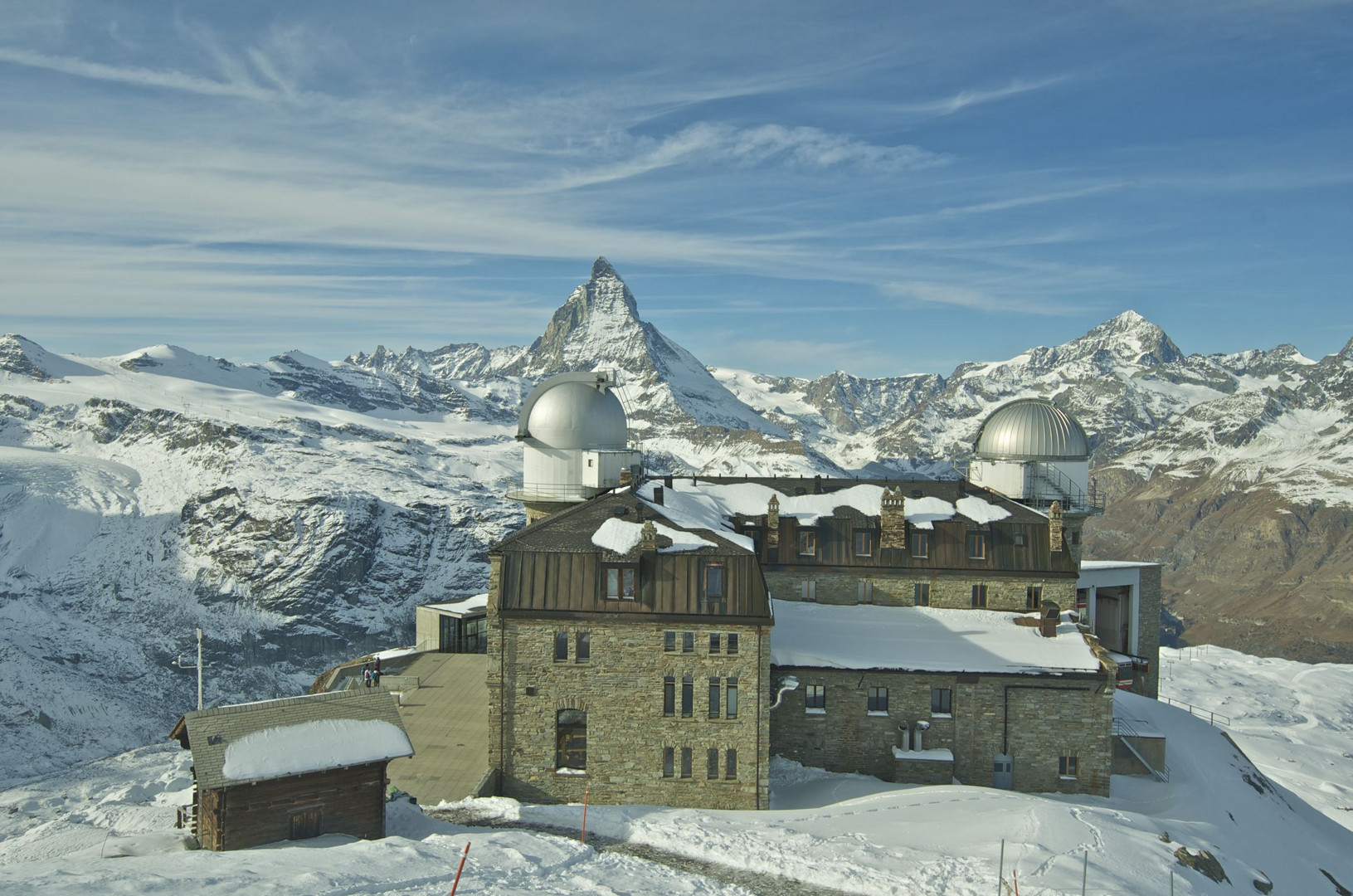 Gornergrat 3089m ü M mit dem Matterhorn