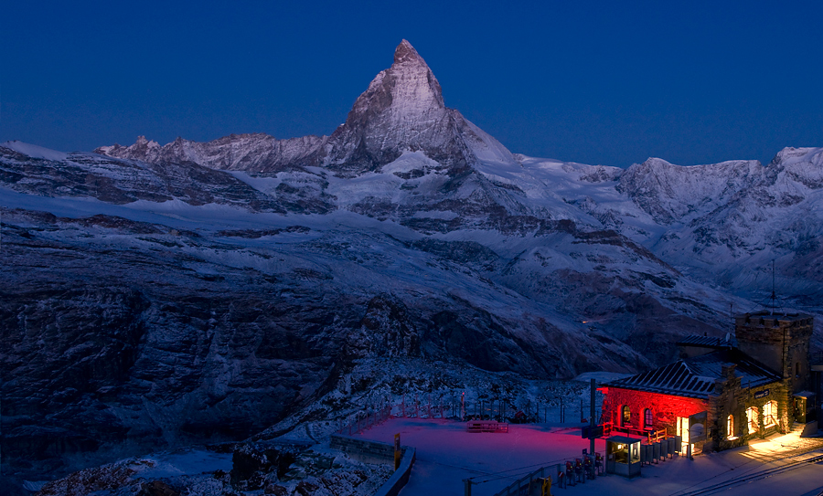 Gornergrat, 7 Uhr, -15 Grad