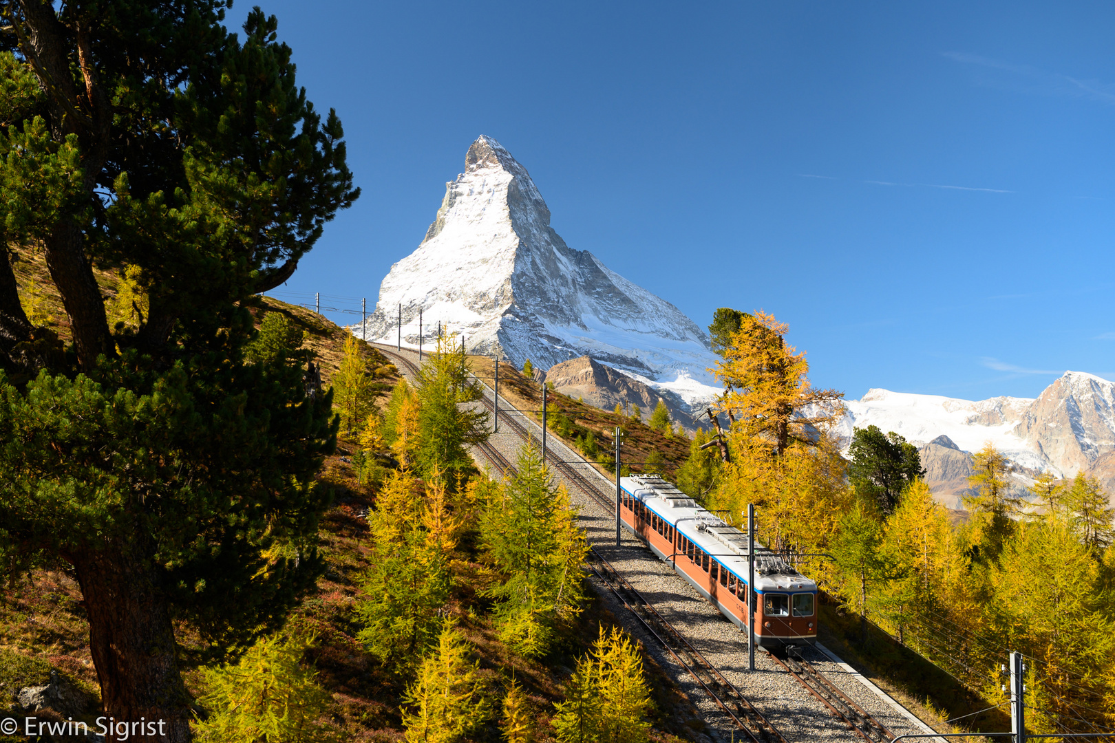 Gornergratbahn vor dem Matterhorn