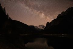 Gosausee mit Dachstein und Milchstraße