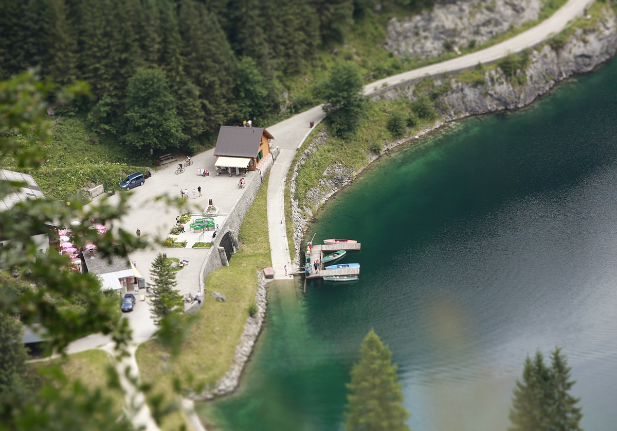 Gosausee von oben