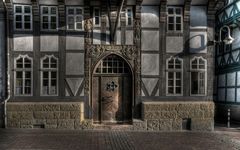 Goslar-Altstadt-Mitte " schöne Fassade der Stadtbibliothek "