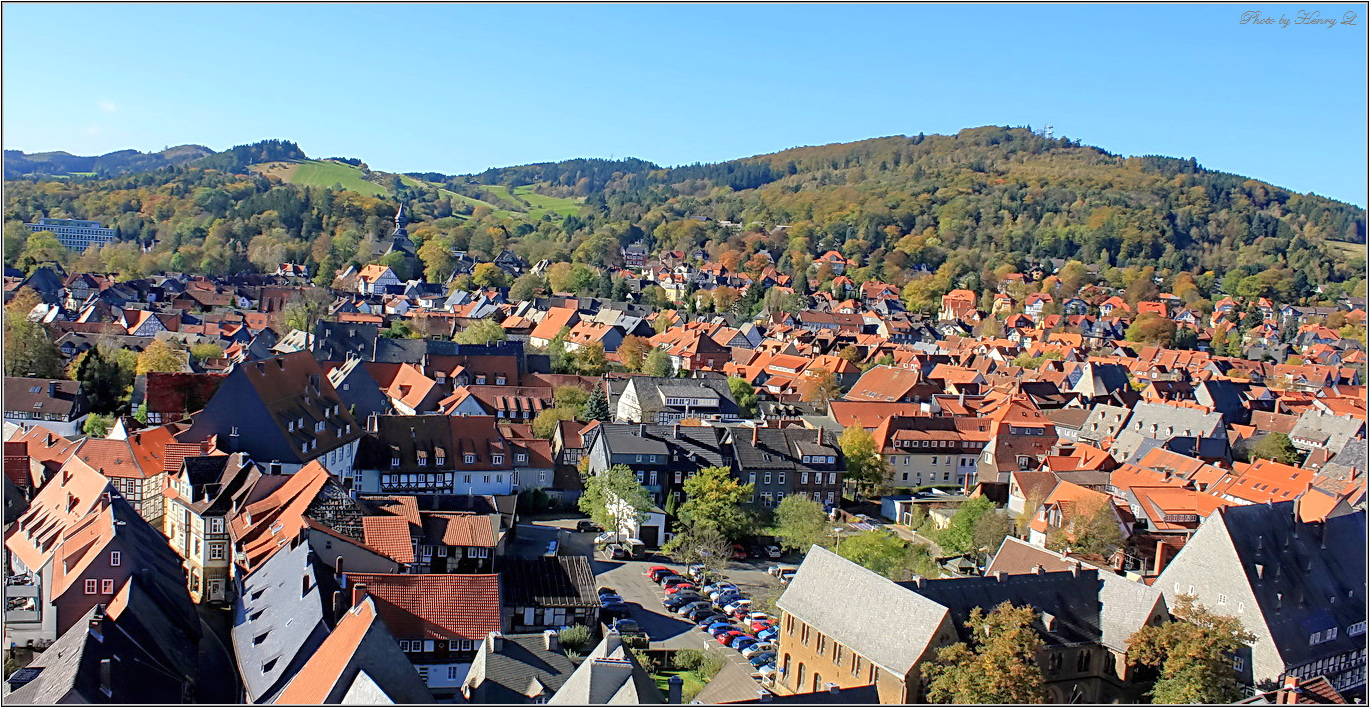 Goslar aus der vogel perspektive