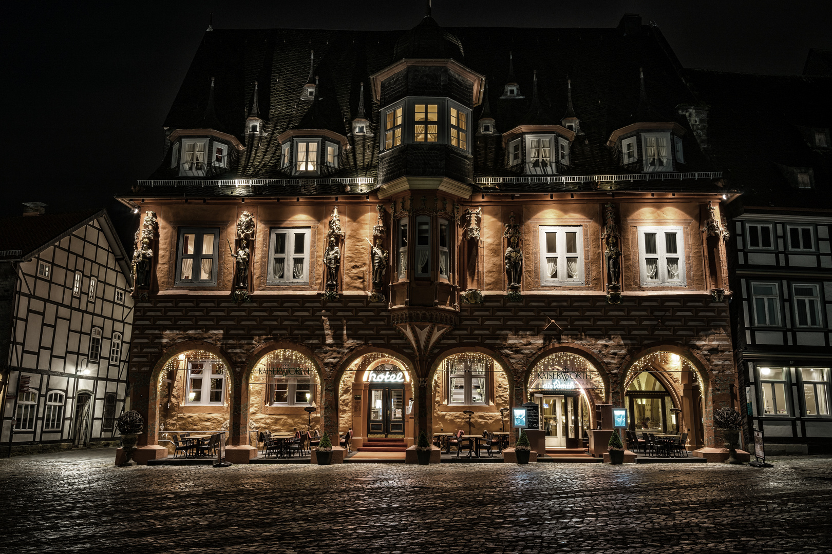 Goslar bei Nacht - Das Hotel -