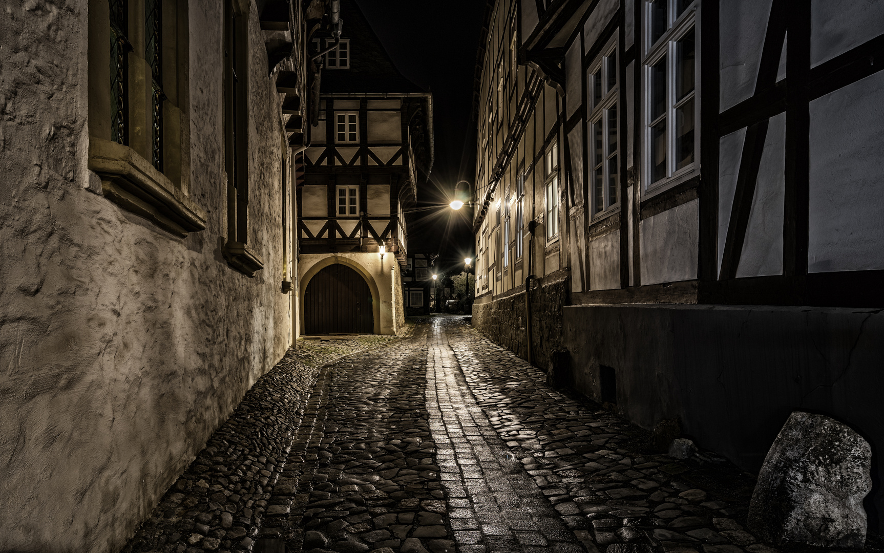 Goslar bei Nacht - Die dunkle Gasse -