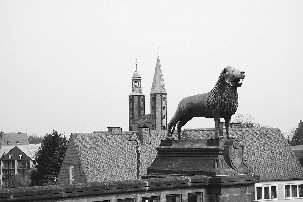 Goslar - der Löwe brüllt von der Kaiserpfalz