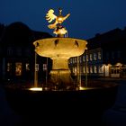 Goslar, Marktplatz während der blauen Stunde