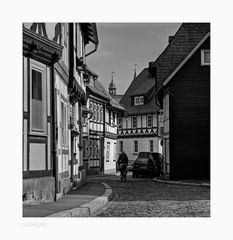 GosLar - Ober - Stadt " Blick auf die Türme, der Marktkirche zu GosLar "