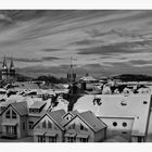 Goslar Stadt - Mitte " Blick zur Neuwerkkirche, und zum Turm der alten Post "