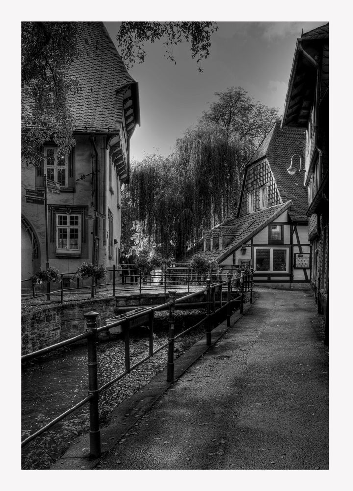 GosLar- Unter- Stadt " Goslarer Herbst am Nachmittag "