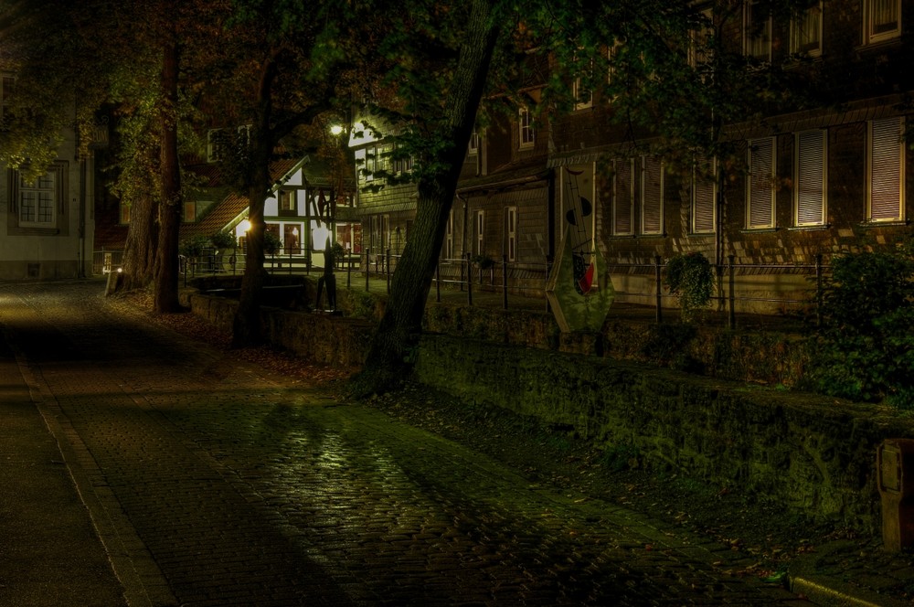 Goslar- Unter - Stadt " Herbstimpressionen am Abend "