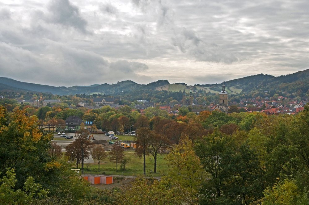 Goslar vom Petersberg " Blick auf Goslar, im Herbst "