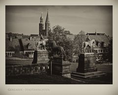 GosLarsche Impressionen " GosLarer Stadtansichten, der Blick von der Kaiserpfalz , am Morgen "