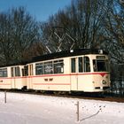 Gothazug auf der verschneiten Thüringer Waldbahn