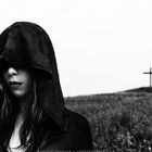 gothic girl with cross