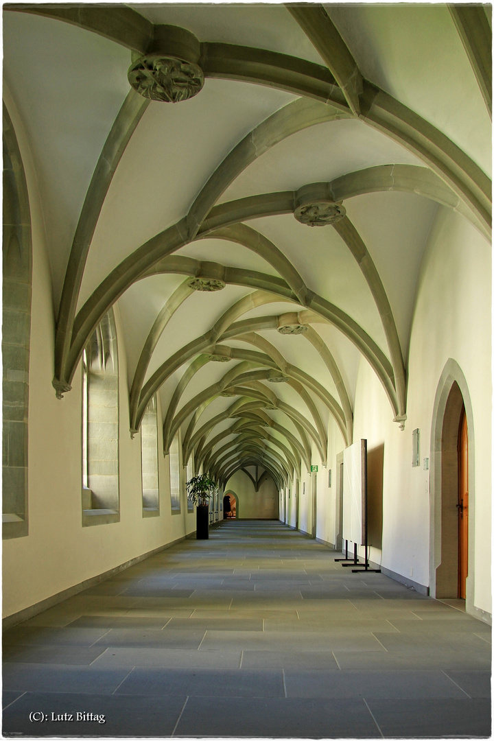 Gotischer Kreuzgang im Kloster Mariaberg