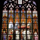 Gotisches bleiverglastes Motivfenster