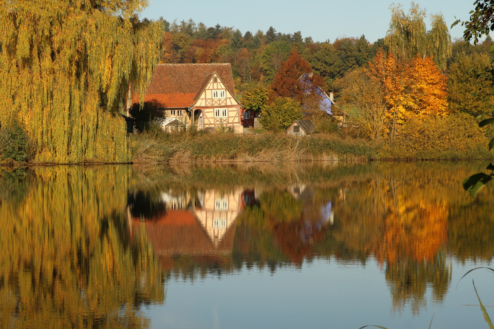 Gottersdorfer See im Herbst