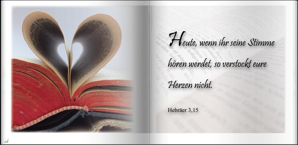 Gottes Stimme hören....Hebräer 3,15