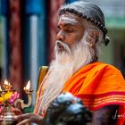 Gottesdienst im Hindu Tempel