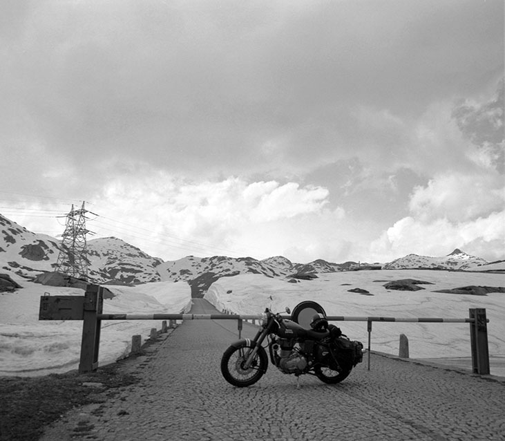 Gotthardpass im Schnee