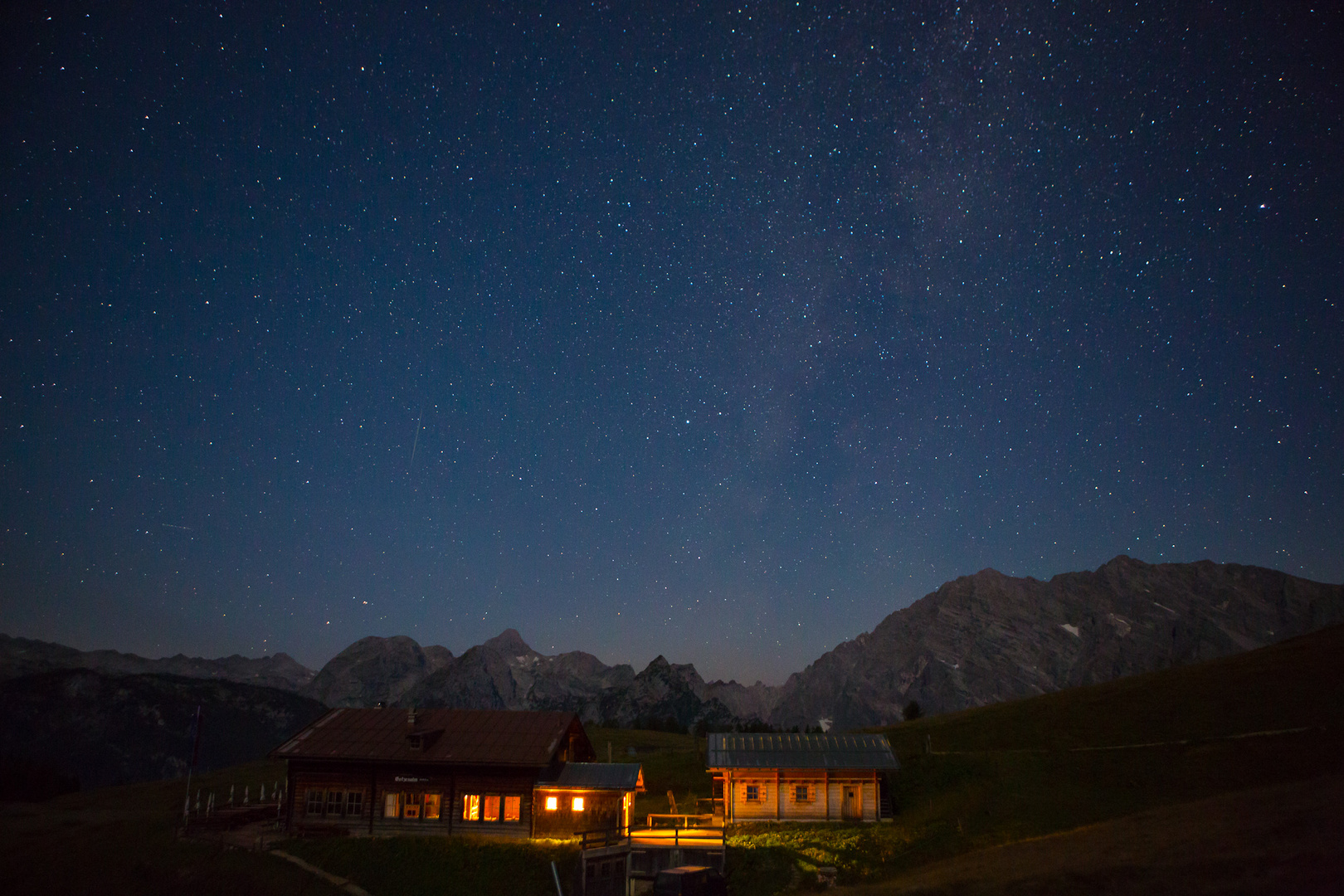 Gotzenalm bei Nacht