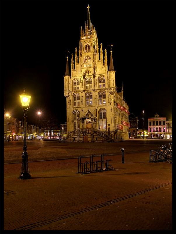 Gouda bei Nacht